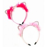 HA3161-Sparkle Crystal Cat Ear Headband
